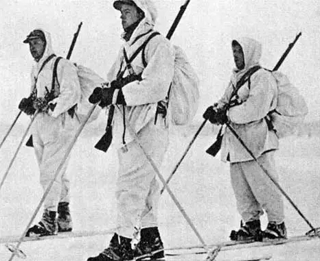 Finská pěchota na lyžích