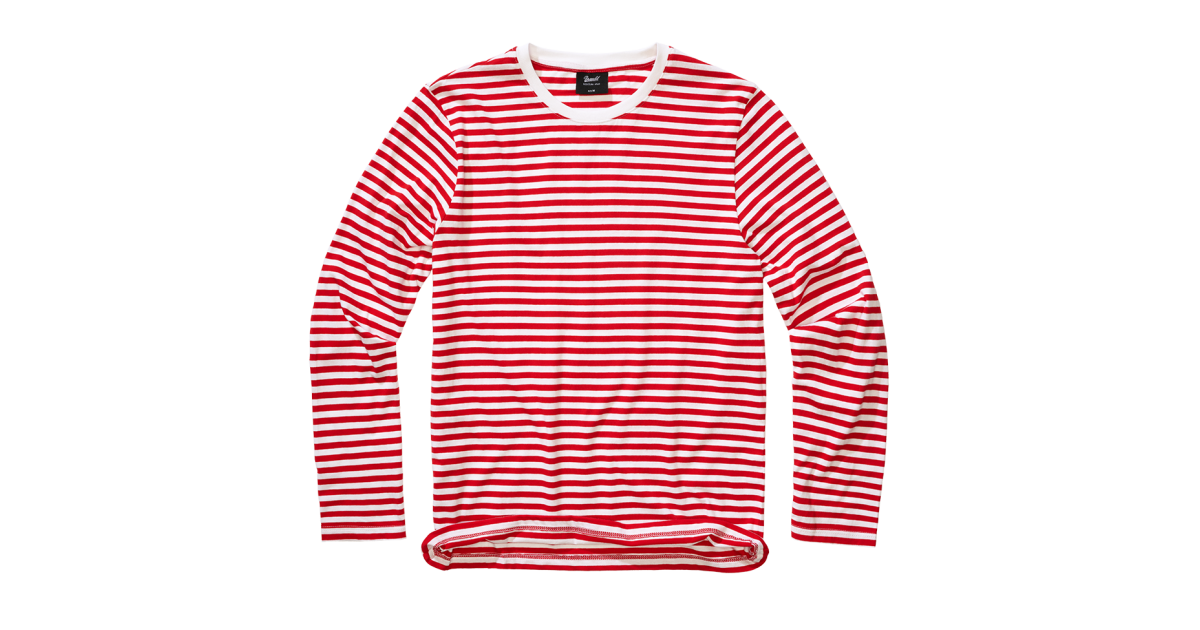 Tričko Jerseyshirt Stripe Longsleeve Brandit Červené S Army shop