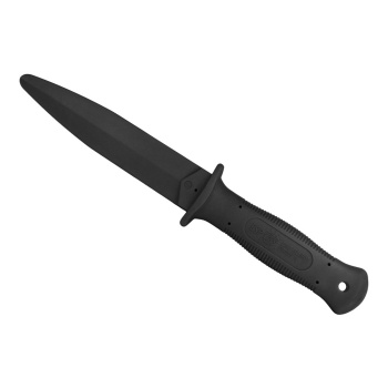 Tréninkový gumový nůž 29 cm, měkčí, černý