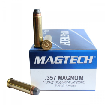 Revolverové náboje 357 Magnum SJSP, 158 gr, 50 ks, Magtech
