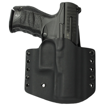 Kydex pouzdro pro Walther PPQ M2 4″, pravé, bez sweatguardu, černé, RH Holsters