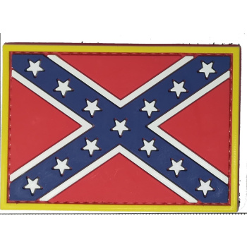 PVC nášivka - konfederační vlajka, ARMED PATCHES