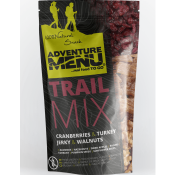 Trail Mix - brusinka, krůtí jerky, vlašské ořechy, 100 g, Adventure Menu