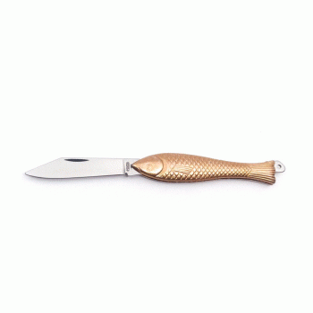 Nůž Rybička, zlatý zinek, Mikov