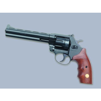 Revolver Alfa model 661 6″, 6mm Flobert, černěný, stavitelné hledí, dřevěné střenky