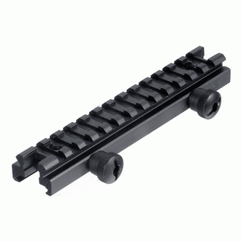 Nízkoprofilový zvyšující 0,5″ picatinny rail 13 slotů 5,7″, černý, UTG