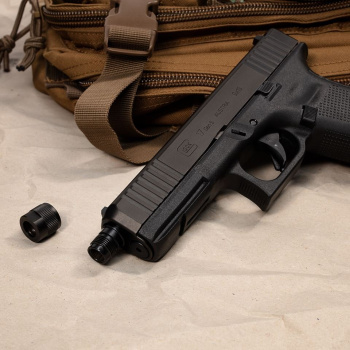 Kovová krytka závitu hlavně Glock pro závit M16x1, levý