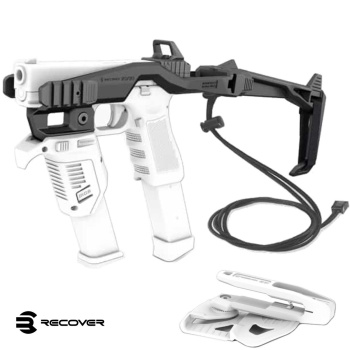 Konverze Recover pro pistole Glock, souprava s raily a popruhem, černá, Recover Tactical