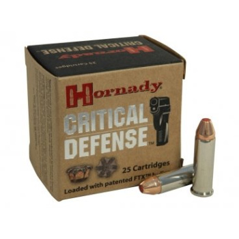 Revolverové náboje 38 Special +P FTX Critical Defense, 110 gr, 25 ks, Hornady