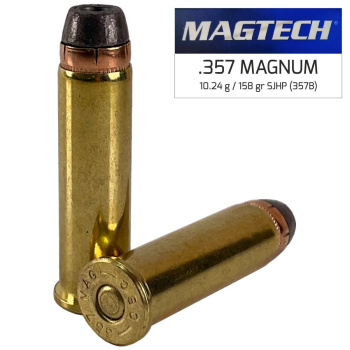 Revolverové náboje 357 Magnum SJHP, 158 gr, 50 ks, Magtech