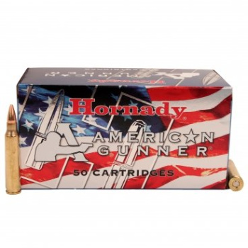 Puškové náboje 223 Rem. American Gunner HP, 55 gr, 50 ks, Hornady