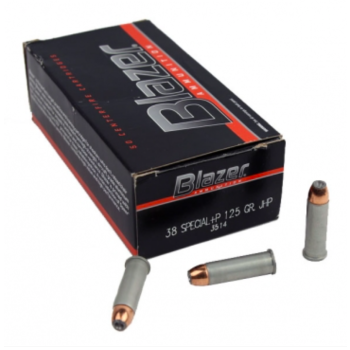 Revolverové náboje 38 Special +P Aluminium JHP, 125 gr, 50 ks, CCI Blazer