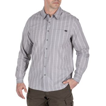 Košile s dlouhým rukávem Echo Shirt, 5.11, Cinder Plaid, L