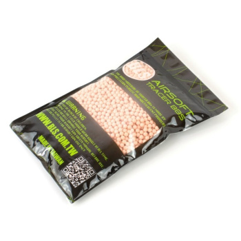 Airsoft kuličky 6mm BLS Tracer 0,25g, červené, 4000 ks, 1kg