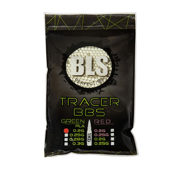 Airsoft kuličky 6mm BLS Tracer 0,20g zelené, 5000 ks, 1kg