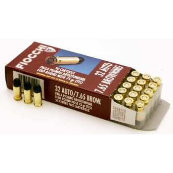 Pistolové náboje 7,65 mm Browning LRN TFL, 50ks, Fiocchi