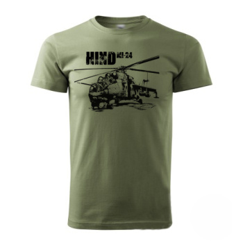 Tričko MI-24 Hind, Striker, olivové, 2XL