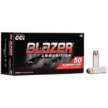 Revolverové náboje .44 Rem. Mag. Blazer Aluminium, JHP, 240 GR, 50 ks, CCI