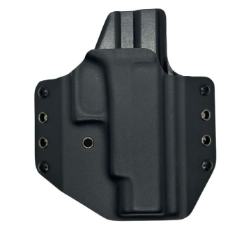 Kydex pouzdro pro Glock 48 Rail, vnější, pravé, pol. swtg., černé, průvlek 45 mm, RH Holsters