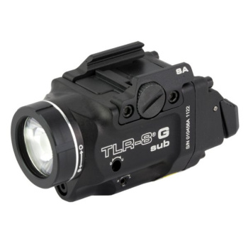 Taktická pistolová svítilna TLR-8 G sub, pro Glock 43X/48 rail, 500 lm, zelený laser, Streamlight