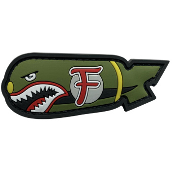 PVC nášivka F Bomb Shark