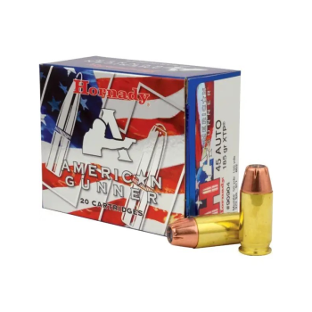 Pistolové náboje 45 Auto XTP American Gunner, Hornady, 185 gr, 20 ks