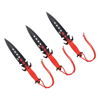 Nůž Red Scull, vrhací set 3ks, nylonové pouzdro, SCK