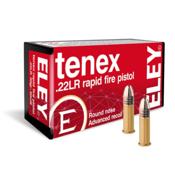 Malorážkové náboje 22 LR Tenex Rapid Fire Pistol, LRN, 40 gr (2,56 g), 50 ks, Eley