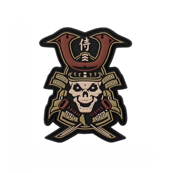 3D PVC nášivka Samurai skull, 101 INC