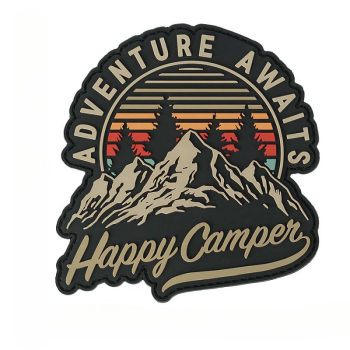 3D PVC nášivka "Happy camper", 101 INC