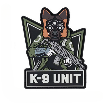 3D PVC nášivka "K-9 Unit" se svítícím efektem ve tmě, 101 INC