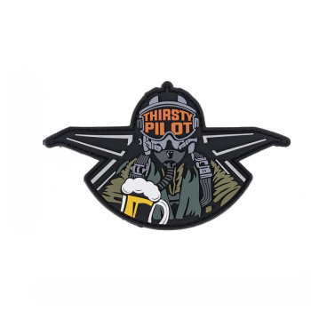 3D PVC nášivka "Thirsty pilot", 101 INC