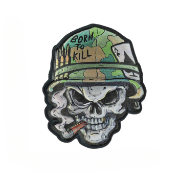 3D UV nášivka "Skull Vietnam ace", 101 INC