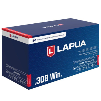 Puškové náboje Lapua 308 Win. SCENAR-L, OTM