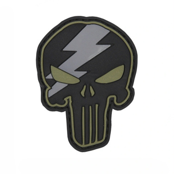 3D PVC nášivka Punisher thunder, 101 INC