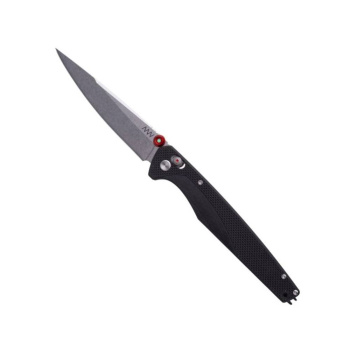 Zavírací nůž A300, SANDVIK 14C28N, THUMB STUD, G10 Black / A-lock, ANV Knives