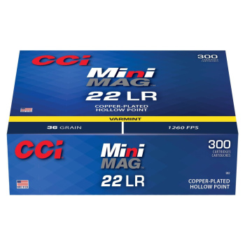 Malorážkové náboje Mini Mag, .22LR, 36GR (2,33g), CCI