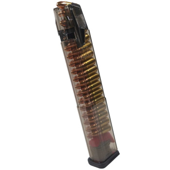Zásobník OMEGA pro Glock 18 a menší, ocelové vývodky, 9 mm Luger, 32 nábojů, ETS