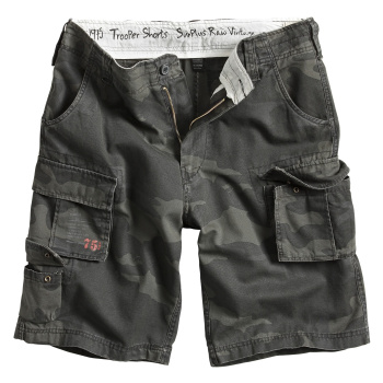 Kraťasy Surplus Trooper Shorts, blackcamo, 3XL
