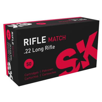 Malorážkové náboje SK 22 LR Rifle Match, 50 ks, Lapua
