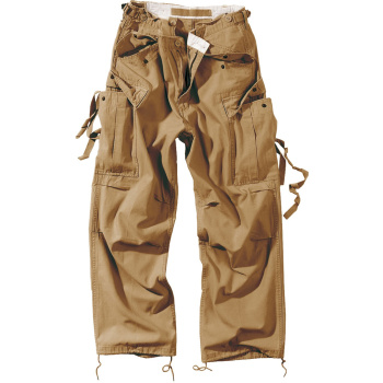 Pánské kalhoty Vintage Fatigues, Surplus, Pískové, S