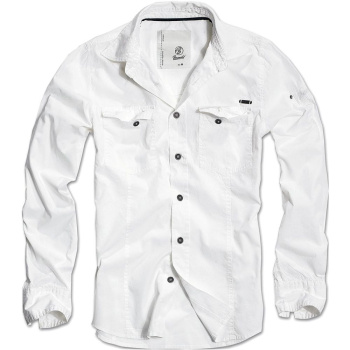 Pánská košile SlimFit Shirt, Brandit, bílá, L