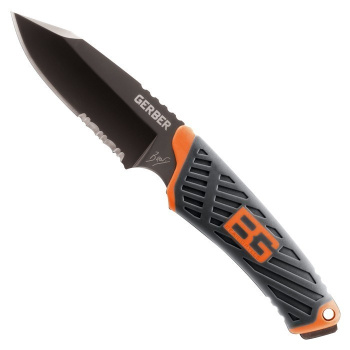 Nůž Gerber Bear Grylls Compact Fixed Blade, kombinované ostří