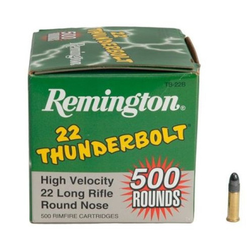 Malorážkové náboje 22 LR HV Thunderbolt, 500 ks, Remington