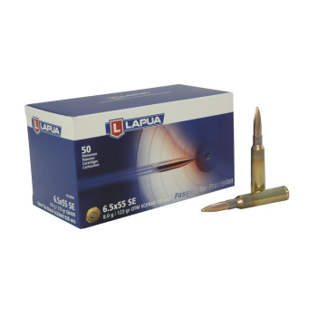 Puškové náboje 6,5 x 55 SE Open Tip Match SCENAR-L, 123 gr, 50 ks, Lapua