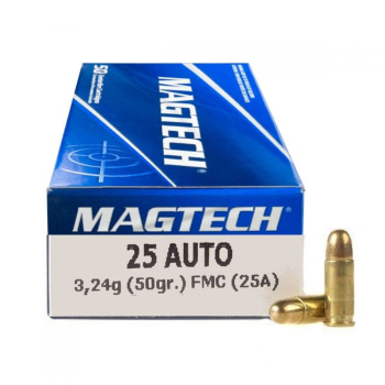 Pistolové náboje 6,35 Browning, 50 ks, Magtech