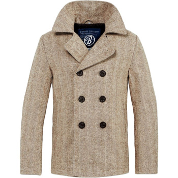 Pánský kabát Heringbone Brandit Pea Coat