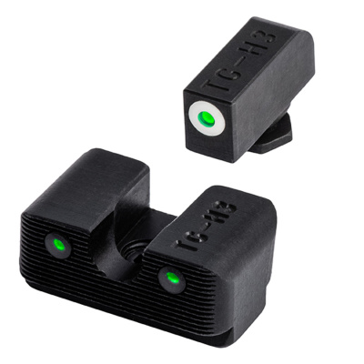 Mířidla Truglo Tritium Pro, pro Glock 17/19/26 a další, Bílá, Low