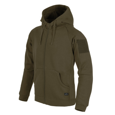 Mikina Urban Hoodie Lite - Fullzip, Helikon, Zelená, 3XL