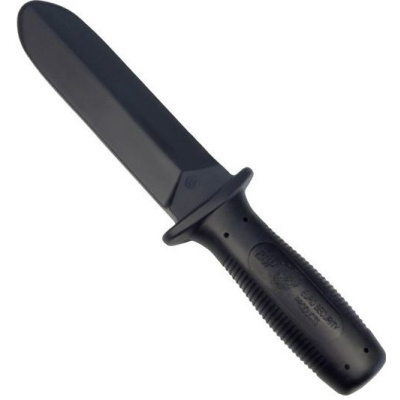 Tréninkový gumový nůž, 22 cm, měkčí, černý, ESP